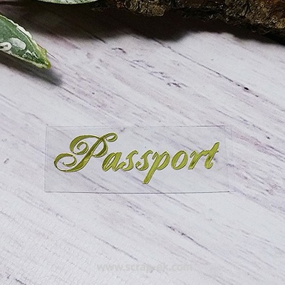 Термонапис «Passport» №5, золото