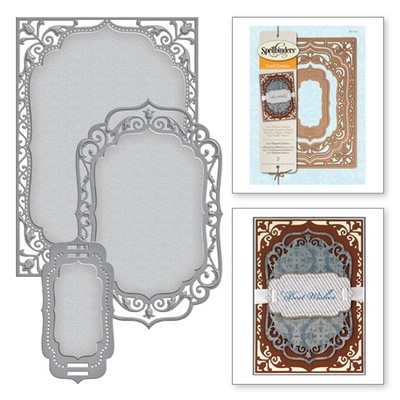 Ножи от Spellbinders - 5х7 Elegant Labels Four - Card Creator, 3 шт.