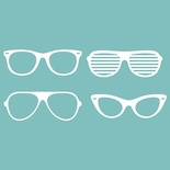 Чипборд від Вензелик - Набір окулярів, розмір: 70*31 мм