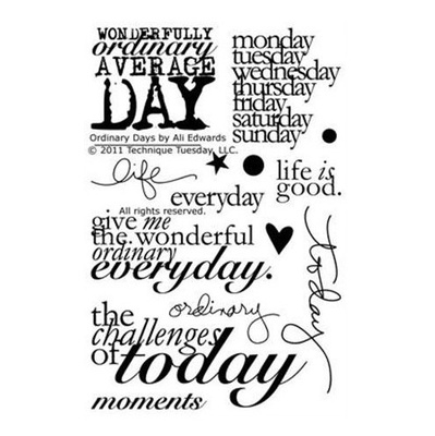 Набор акриловых штампов Technique Tuesday - Ordinary Days (TT-D-ORDIN)