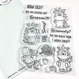 Набір штампів Gerda Steiner - Moody Unicorns 4x6 Clear Stamp Set