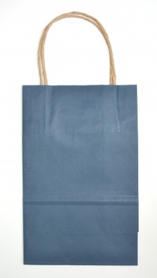 Крафт-пакет с ручкой от Scrapberry's, 240х80х150, цвет синий, 135 г/м2