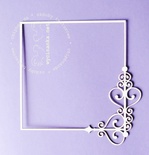 Чипборд від Wycinanka - Рамка Paris, візерунок 2, 11x11,2см