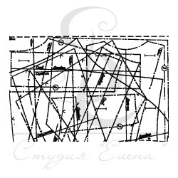 Штамп от Питерского Скрапклуба - Фон Выкройки