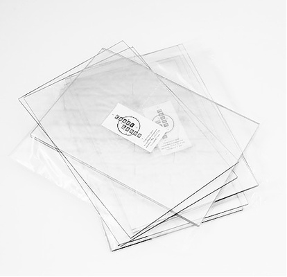 Пластини для вирубки, колір прозорий з молочним відтінком, покращена якість,  15х22 см, 2 шт.