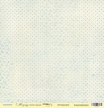 Аркуш одностороннього паперу для скрапбукінгу від Scrapmir - Синій горошок - Кориця, 30x30cм