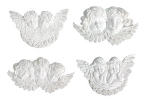 Гіпсові прикраси від Melissa Frances - Sweet Cherubs, 4 шт