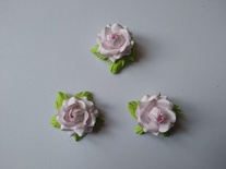 Розочка, цвет розовый, 22х12мм, 1 шт.