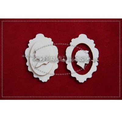 Чипборд Scrapiniec - Профіль ретро, 4 штуки