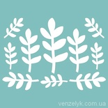 Чипборд від Вензелик - Набір "Флора 04", розмір: від 30 до 60 мм