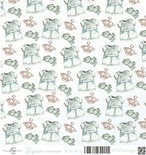 Аркуш скрап-паперу від ScrapEgo - Комбінезон - Крихітка-синочок, 30,5x30,5см