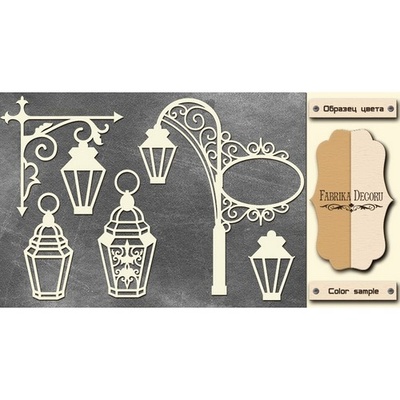 Чипборд Фабрика Декору - FDCH-065, колір молочний, крафт