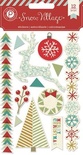 Набір наліпок Pink Paislee - Snow Village Canvas Stickers