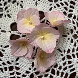 Гортензії з фоамірану з пелюстками з зубчатою каймою, діаметром 35 мм, колір рожевий, 5шт.