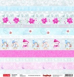 Папір для скрапбукінгу від ScrapBerryʼs - Зайчик Мі - Зимова ягода - Картки 1, 30,5x30,5см, 190 г/м², односторонній