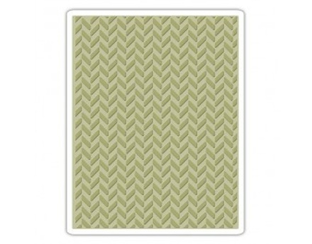 Папка для тиснения от Tim Holtz Alterations - Texture Fades Embossing Folder - Herringbone