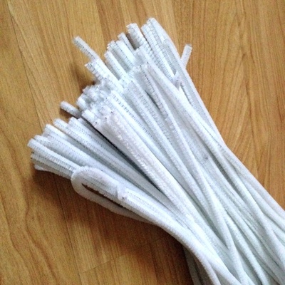 Синельная проволока, цвет белый, 30 см, 1 штука