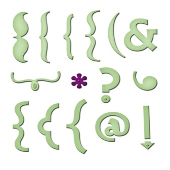 Набір ножів для вирубки від Spellbinders - Keyboard Icons — символи клавіатури