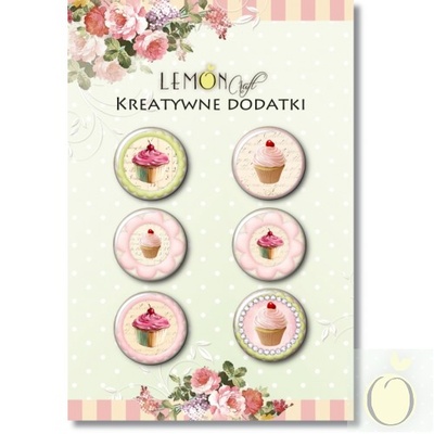 Фішки LemonCraft - Cupcakes 1, на клейовій основі