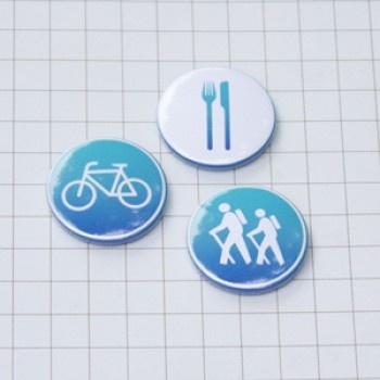 Скрап-значки (фишки). Дорожные знаки №3, f12, 3 шт.