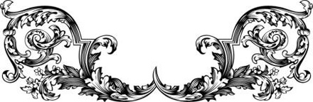 Акриловый штамп Stamp Vignette W023 Виньетка, размер 6,6  * 2,2 см