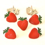 Набор брадсов Eyelet Outlet - Strawberry Brads, 12 штук
