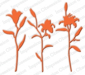 Ножі для вирубки від Impression Obsession - Lily Trio - Тріо з лілій