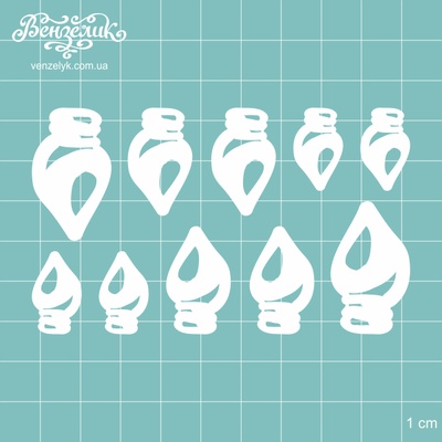 Чипборд від Вензелик - Набір лампочок, розмір: 20-33 мм