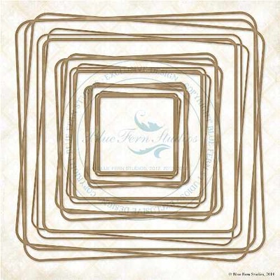 Чипборд Blue Fern StudiOs-Graduated Squares