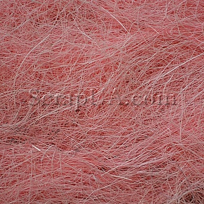 Сизаль натуральный, цвет розовый, 40 г
