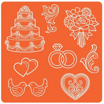 Силіконові молди Plaid - Mod Podge Mod Melts - Wedding