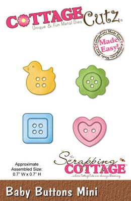Ніж для вирубки CottageCutz - Baby Buttons Mini, 4,5x4,5см