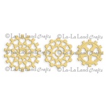 Ніж для вирубки La - La Land Crafts - Steampunk Heart Heart Cogs (set of 3)