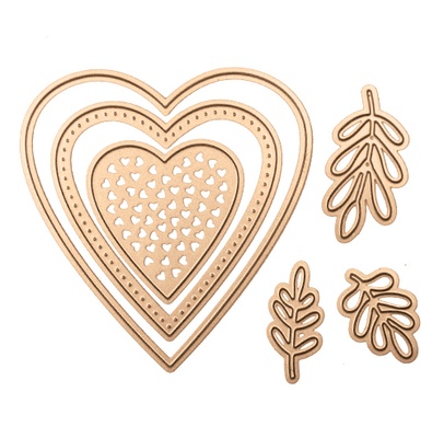 Ножі від Spellbinders - Heart Valentines Die Set - 6 шт.