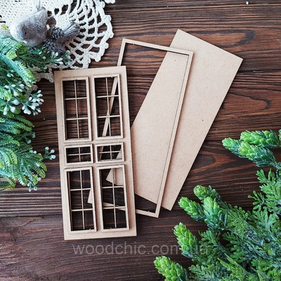 Заготовка набір Двері від WOODchic, мдф 3мм, 21см