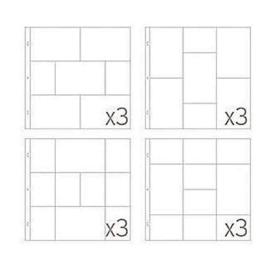 Набор файлов с кармашками Project Life by Becky Higgins - Small Variety Pack 6 - Designs W,X,Y, Z