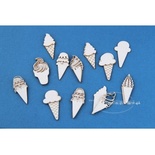 Чипборд Scrapiniec - Мороженое, 12 штук