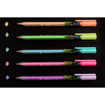 Набор цветных гелевых ручек Amazing color, ТМ Santi, 5 штук