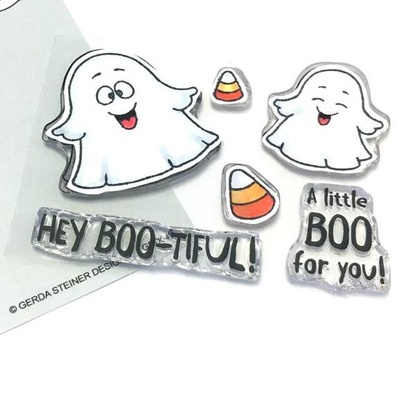 Набор штампов Gerda Steiner - A Boo For You 3x4 Clear Stamp Set