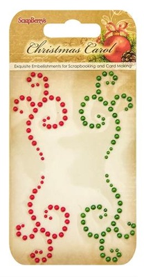 Аплікація самоклейна з напівперлин від ScrapBerryʼs - Ніч перед Різдвом, 80*120м