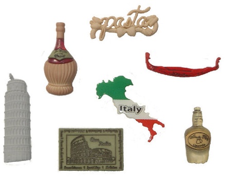 Набір декоративних ґудзиків Dress It Up - Italy