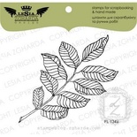 Акриловый штамп Lesia Zgharda FL134a Веточка с листьями большая