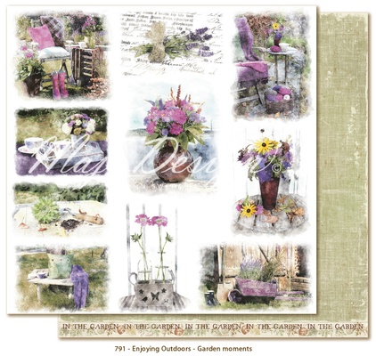 Лист бумаги для скрапбукинга от Maja Design - Garden moments, 30х30