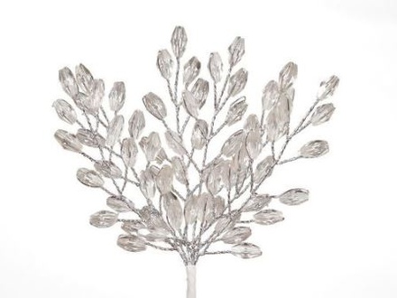 Мини-веточки с акриловыми лепестками ПРОЗРАЧНЫЕ 6 шт HY0010012301