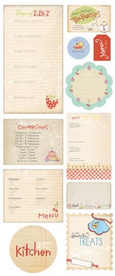 Чипборд Набір "Homemade Chipboard Kitschy Kitchen"