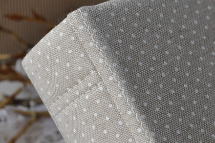 Альбом от Светланы Ковтун в класс. переплете с ткан. покрытием, лен комбинир. верт. серый гор. и белый, 20х20 см, 5 разворотов, расст. 7 мм