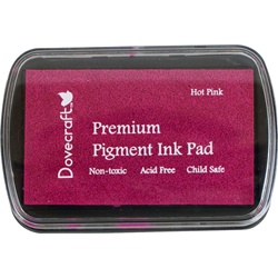Штемпельная подушечка Dovecraft Pigment Ink Pads - Hot Pink, цвет ярко-розовый
