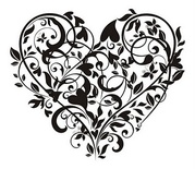 Акриловий штамп SV012 серце, розмір 6х5,2см