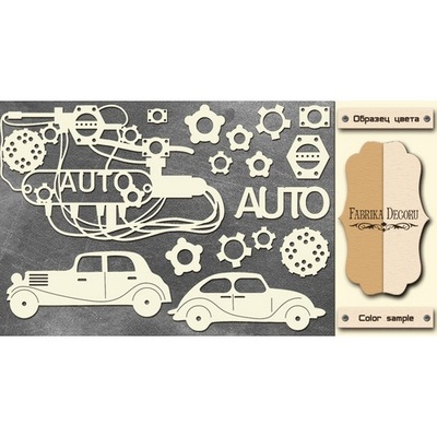 Чипборд Фабрика Декору - FDCH-082, колір молочний, крафт