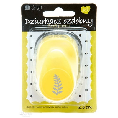 Дірокол фігурний 2,5см ПАПОРОТНИК, TM dpCraft (Dalprint)